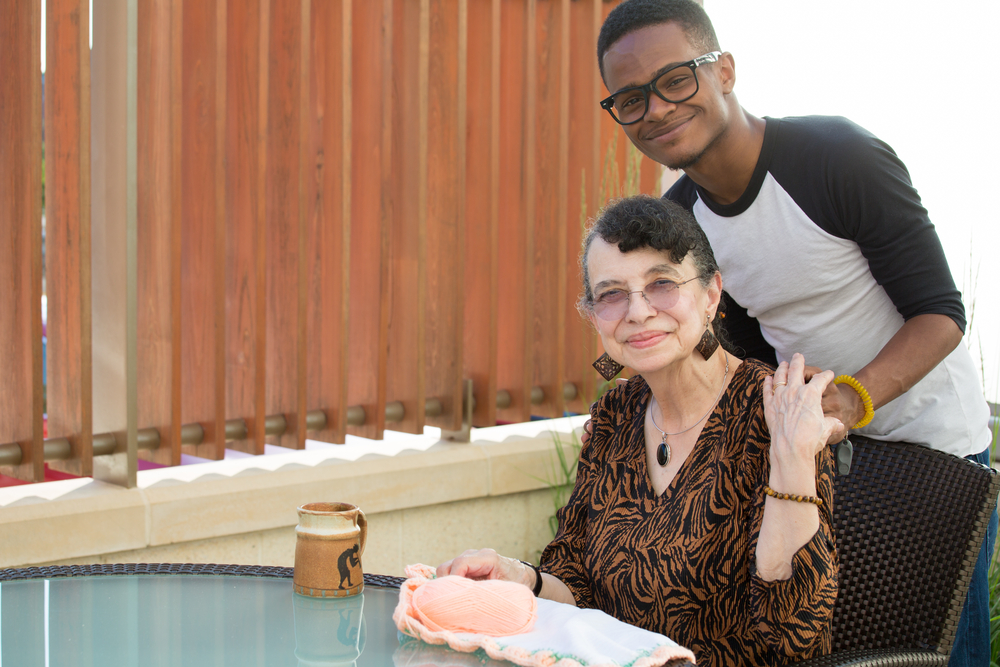 Photo of grandma and grandson